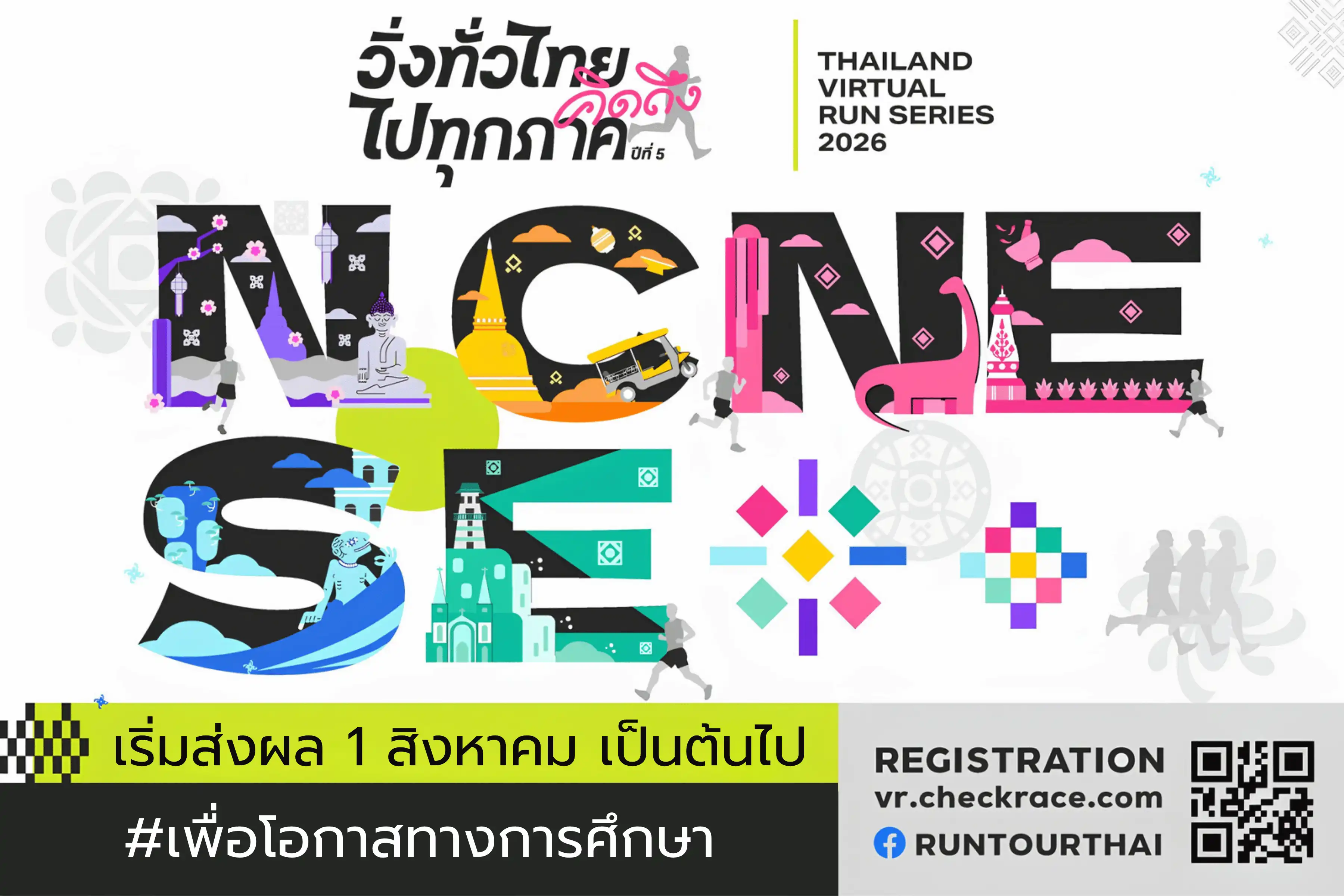 วิ่งทั่วไทย คิดถึงไปทุกภาค 2026 — Thailand Virtual Run Series
